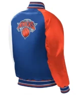 Youth Royal Ny Knicks Varsity Satin Jacket