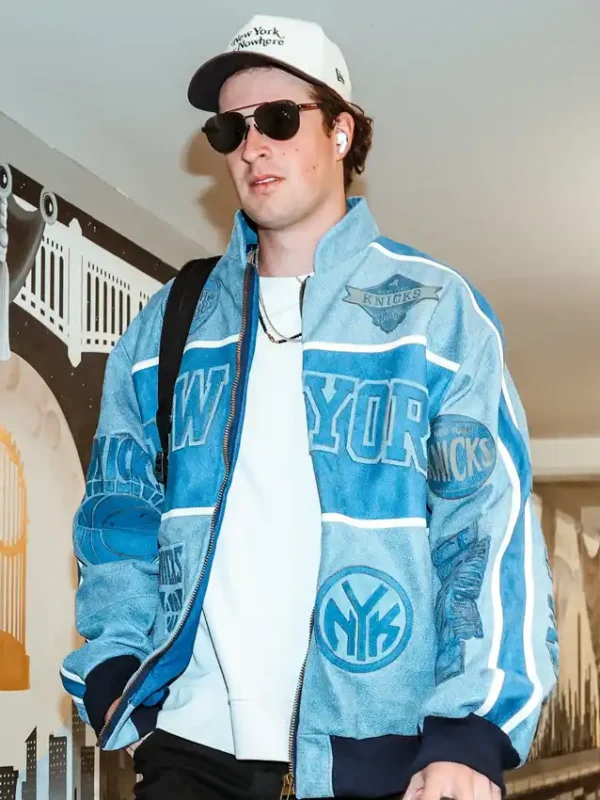 Cam Schlittler Knicks Blue Jacket