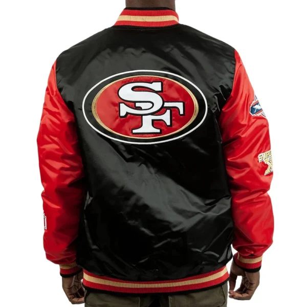 Champs Patches San Francisco 49ers Satin Jacket