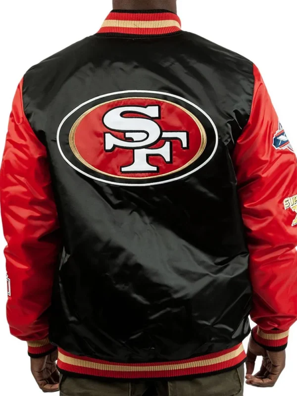 Champs Patches San Francisco 49ers Satin Jacket