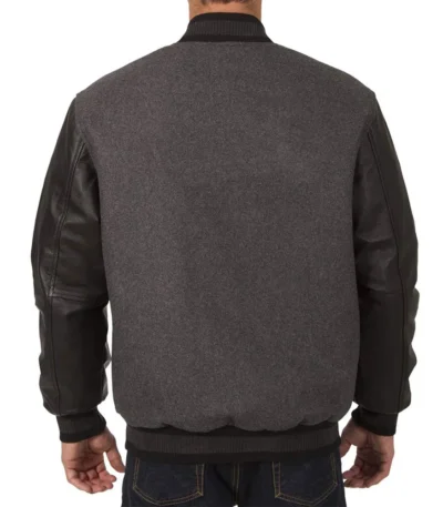 Charcoal-Black New Jersey Devils Varsity Jacket