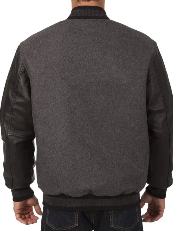 Charcoal-Black New Jersey Devils Varsity Jacket