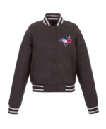 Charcoal Toronto Blue Jays Poly-Twill Jacket