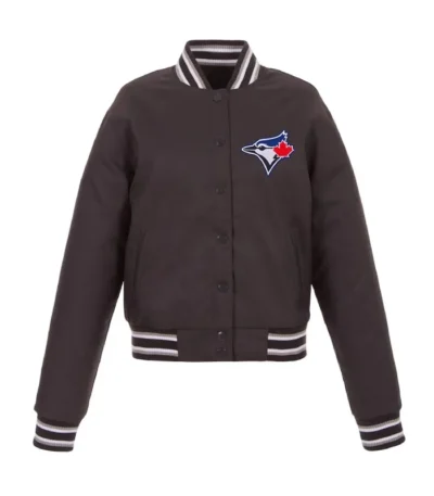 Charcoal Toronto Blue Jays Poly-Twill Jacket