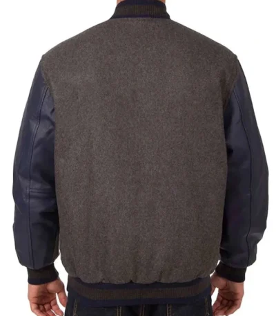 Tampa Bay Rays Charcoal and Navy Varsity Jacket