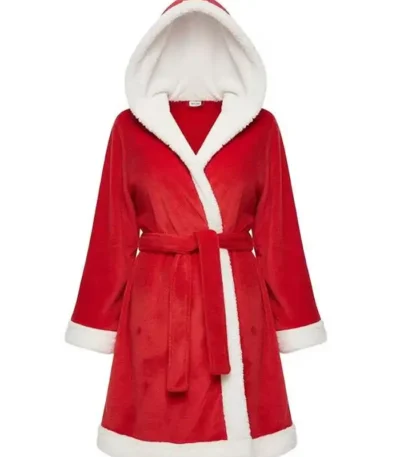 Christmas Red Robe with Hood