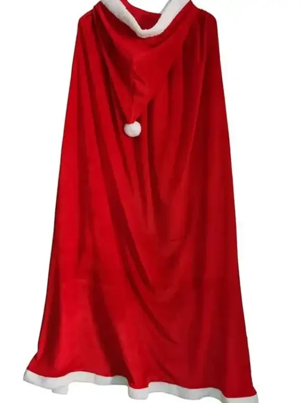 Christmas Red Santa Cloak with Hood