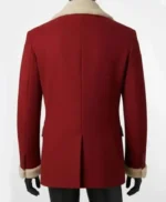 Christmas Red Wool Blazer for Men