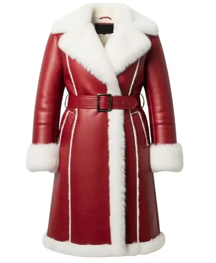 Christmas Santa Red Shearling Coat Christmas Santa Red Shearling Coat