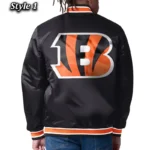 Cincinnati Bengals 49ers Closer Black-Orange Satin Jacket