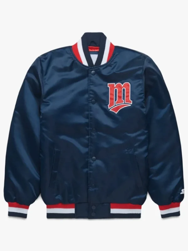 Classic Minnesota Twins Navy Satin Jacket