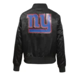 Classic New York Giants Black Satin Jacket