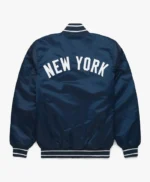 Classic NY Yankees Navy Satin Jacket