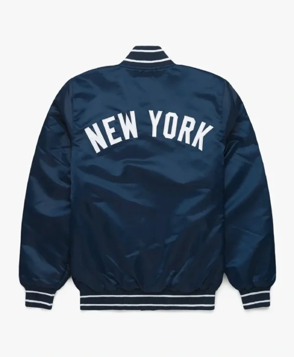 Classic NY Yankees Navy Satin Jacket