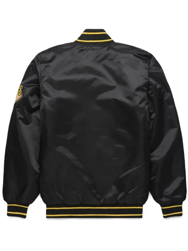 Pittsburgh Pirates Classic Black Varsity Satin Jacket