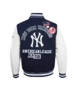 NY Yankees Area Code Classic Rib Varsity Jacket