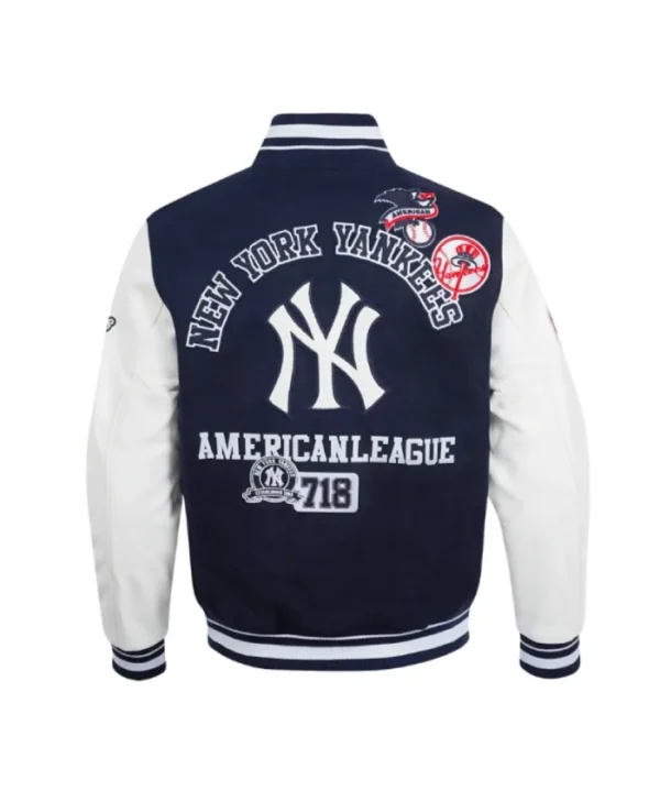 NY Yankees Area Code Classic Rib Varsity Jacket