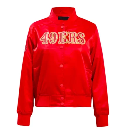 Classic San Francisco 49ers Red Satin Jacket