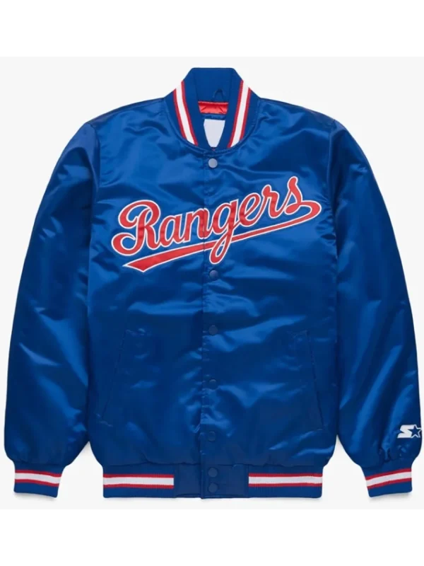 Classic Texas Rangers Royal Satin Jacket