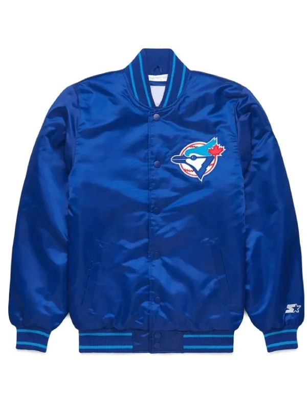 Classic Toronto Blue Jays Royal Varsity Satin Jacket