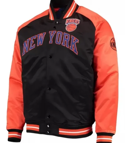 Classics Hardwood Reload 3.0 Ny Knicks Black And Orange Jacket