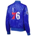 Classics Philadelphia 76ers Royal Satin Jacket
