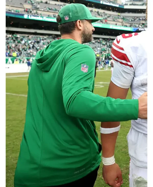 Nick Sirianni Eagles Green Hooded T Shirt