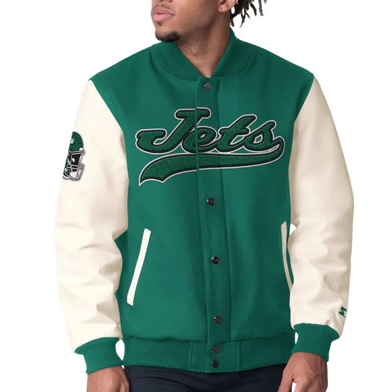 Complete Game New York Jets Varsity Jacket Complete Game New York Jets Varsity Jacket