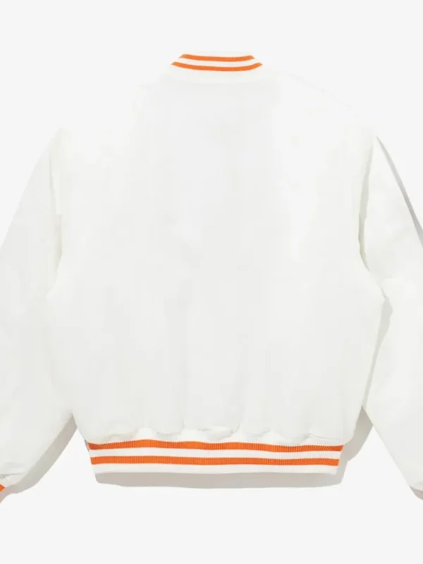 Cooperstown New York Mets Chrome White Jacket