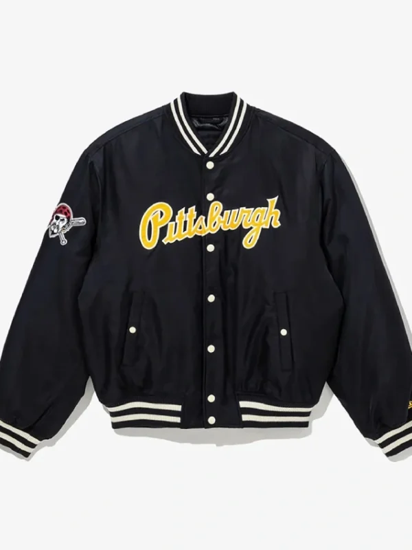 Cooperstown Pittsburgh Pirates Black Satin Jacket