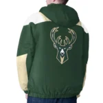 Cream Milwaukee Bucks Charger Half-Zip Pullover Jacket
