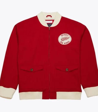 Detroit Red Wings Red Cotton Twill Jacket