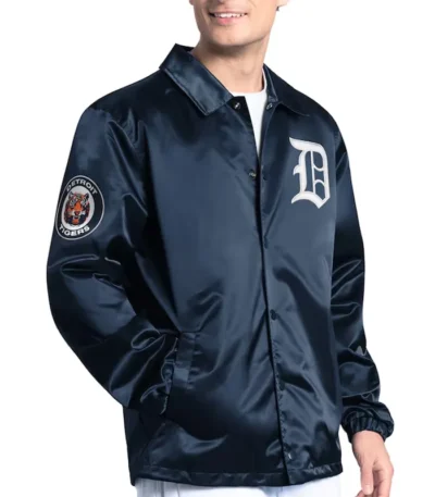 Detroit Tigers Point Man Coaches Navy Jacket