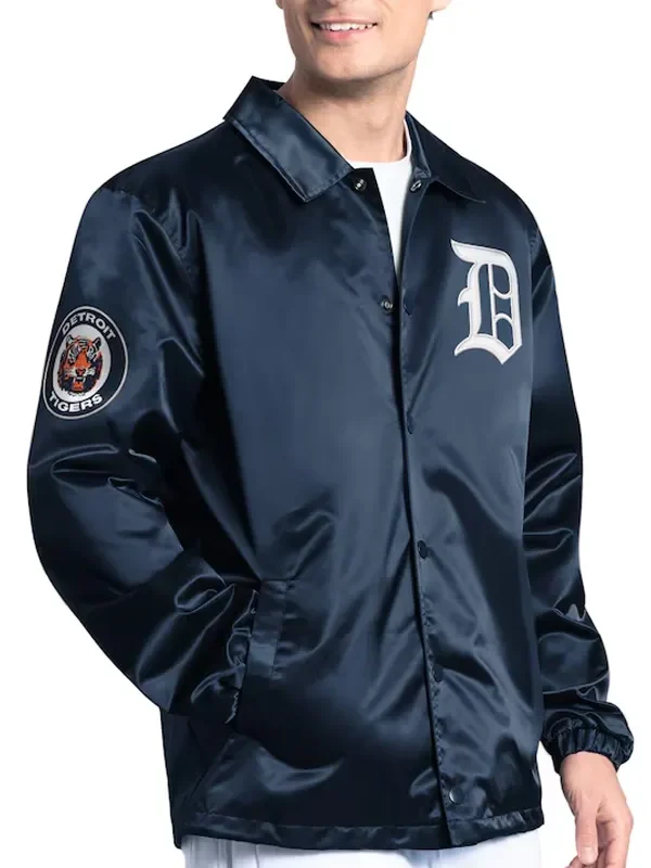 Detroit Tigers Point Man Coaches Navy Jacket