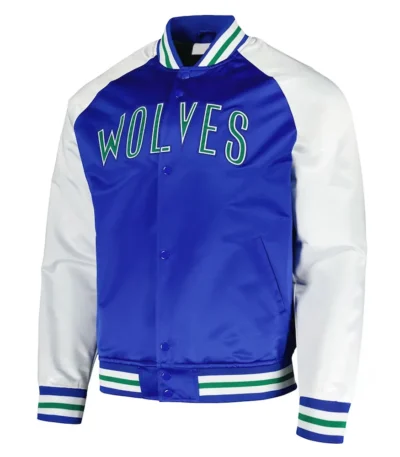 Double Clutch T-Wolves Blue And White Jacket