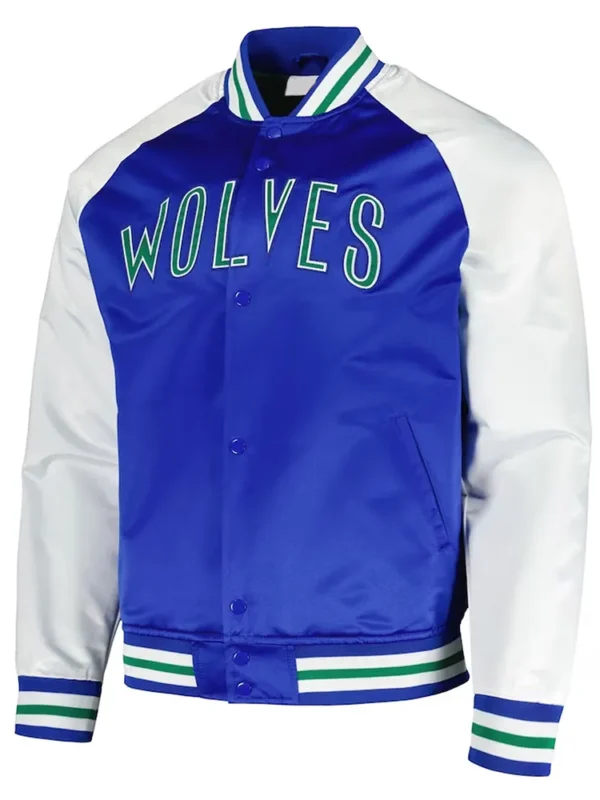 Double Clutch T-Wolves Blue And White Jacket