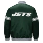 Draft Pick New York Jets Green Satin Jacket