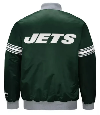 Draft Pick New York Jets Green Satin Jacket