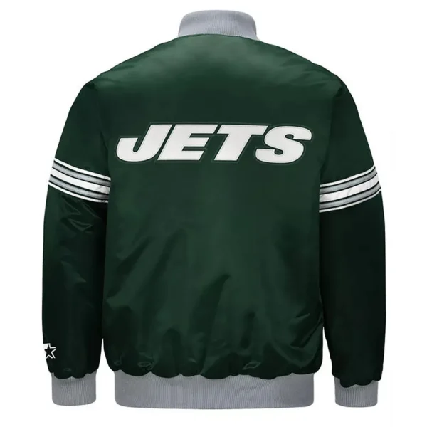 Draft Pick New York Jets Green Satin Jacket
