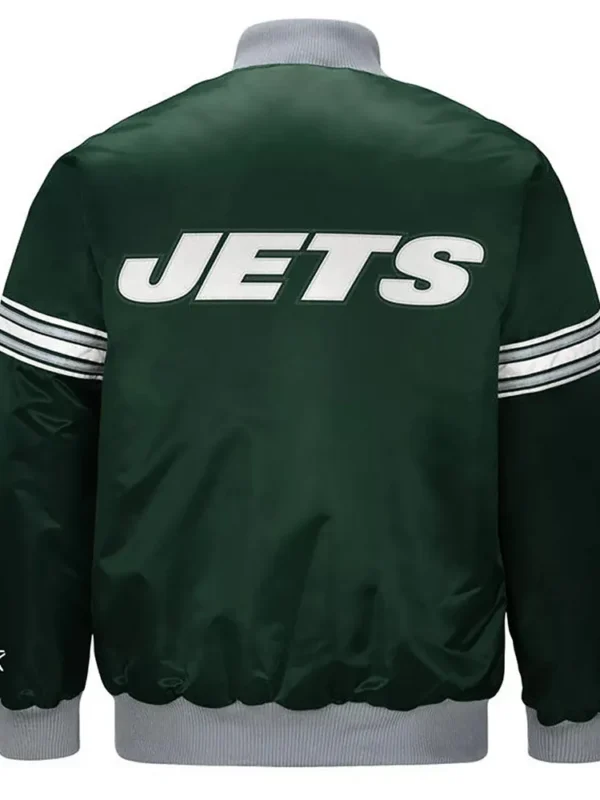 Draft Pick New York Jets Green Satin Jacket