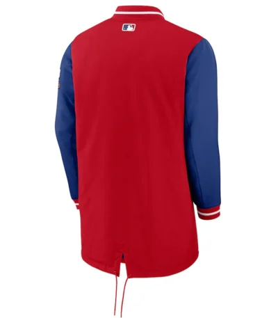 Dugout Performance Philadelphia Phillies Blue and Red Jacket