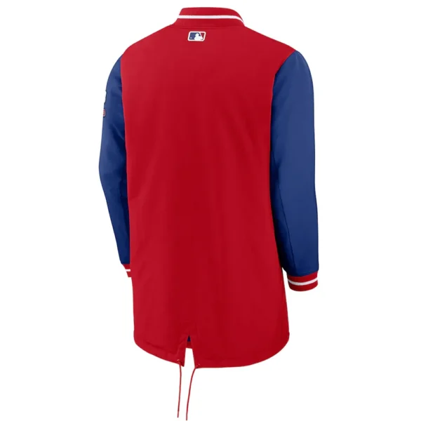 Dugout Performance Philadelphia Phillies Blue and Red Jacket
