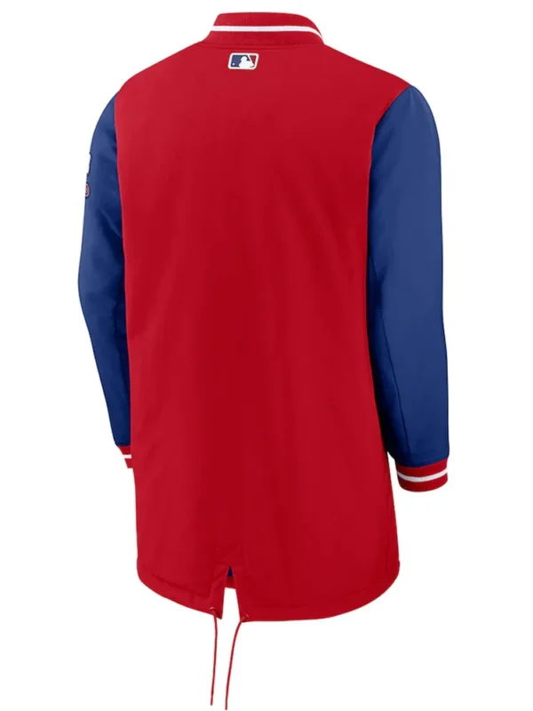 Dugout Performance Philadelphia Phillies Blue and Red Jacket