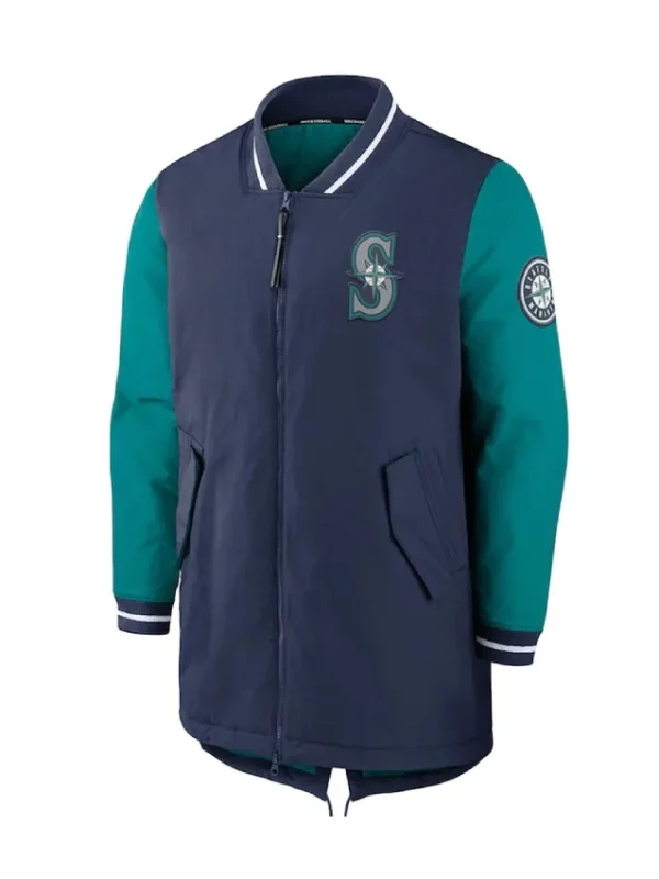 Dugout Performance Seattle Mariners Navy Full-Zip Jacket