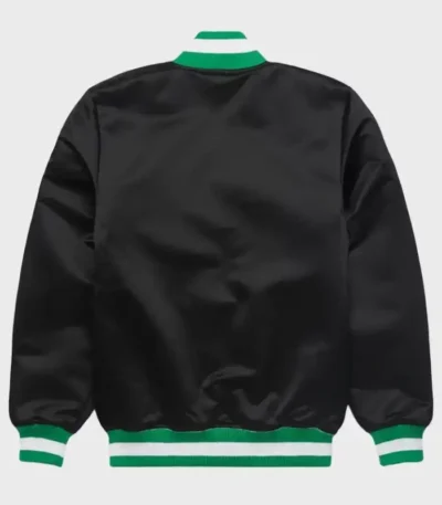 Eagles Black Satin Starter Jacket