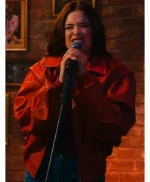 Ella Bright Cherry Pie Red Bomber Jacket