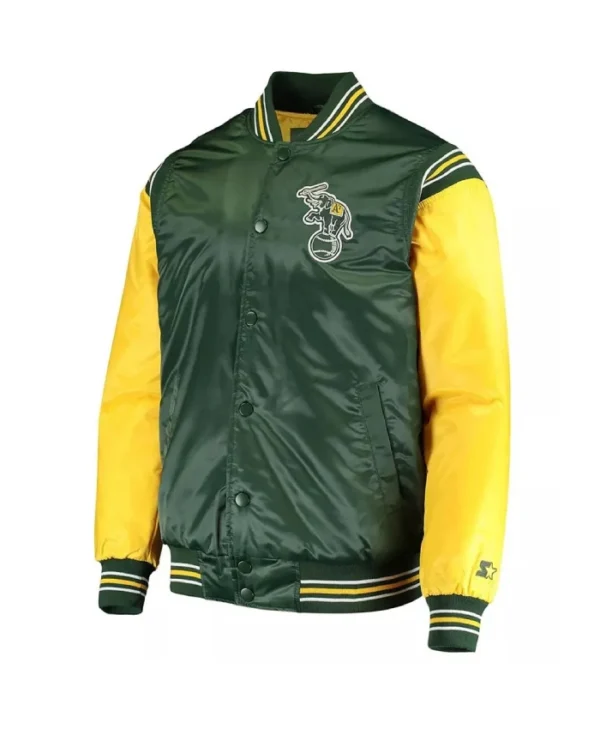 Enforce Oakland Athletics Varsity Satin Jacket