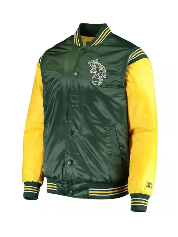 Enforce Oakland Athletics Varsity Satin Jacket
