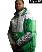Exclusive Eagles Kelly Green Starter Jacket