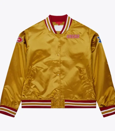 Faithful to The Bay San Francisco 49ers Gold Satin Jacket